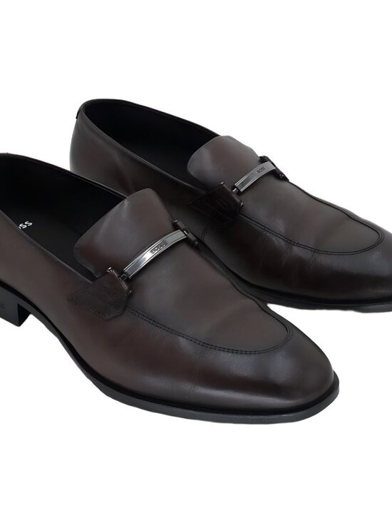 Boss by Hugo Boss Men\'s Colby Slip-On Loafers Dark Brown Size US 11M UK 10 main image 6